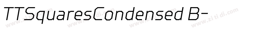 TTSquaresCondensed B字体转换